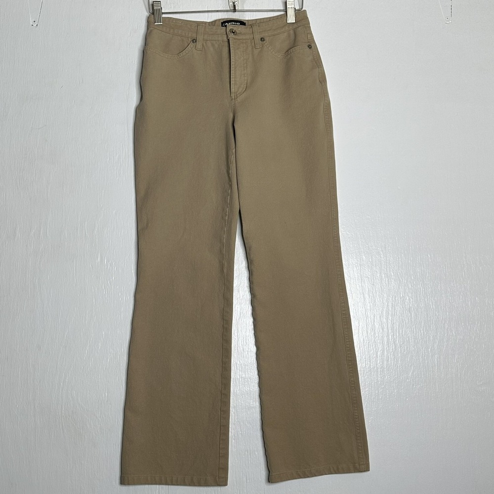 Cambio Womens Jade Straight Jeans Size 6 Brown Stretch Bottoms